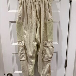 FP Movement by Free People Cream Cargo Joggers